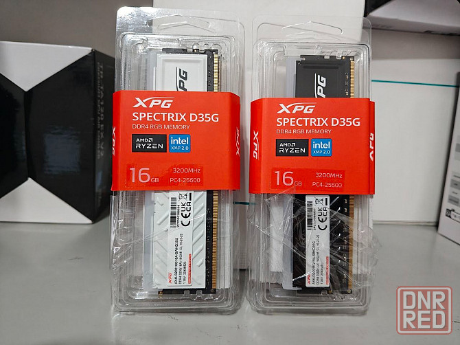 Оперативная память DDR4 Adata XPG Spectrix D35G RGB 32Gb (kit 2x16) 3200MHz (wh/bk) Донецк - изображение 1