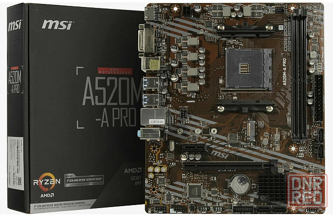 Материнская плата MSI A520M-A Pro (AM4) Донецк - изображение 1