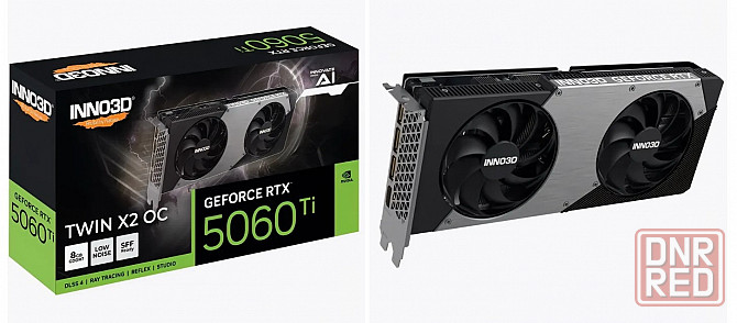Видеокарта NVIDIA GeForce RTX 5060 Ti (16GB GDDR7) Inno3D Twin X2 OC Донецк - изображение 1