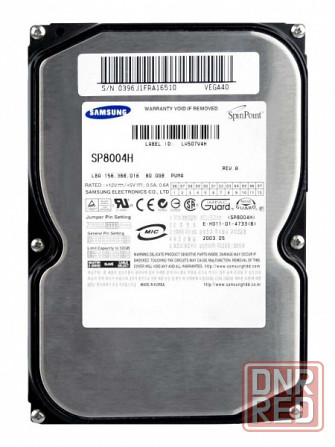 Жесткий диск Samsung SP8004H 80GB 7200 IDE 3,5" HDD Донецк - изображение 1