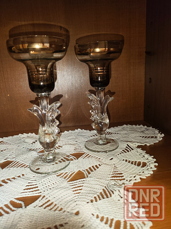 Продажа.Хрусталь .Подсвечники(гусь-Хрустальный). Блюдо(Чехия) Донецк - изображение 4