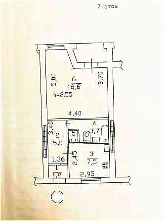 1-но комн. крупногабаритная, ул. Разенкова. Документы готовы. Донецк
