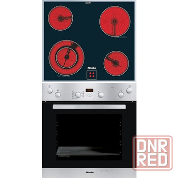 Встраиваемый зависимый комплект Miele H 4170 EP сталь + KM 6012 Донецк - изображение 1