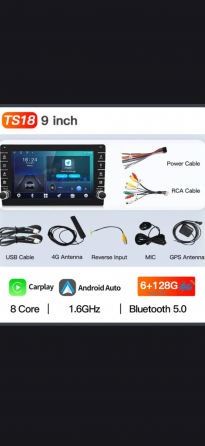Универсальные магнитолы, Android 13, 4/64, 10 дюймов, WiFi,Bluetooth, GPS. Донецк