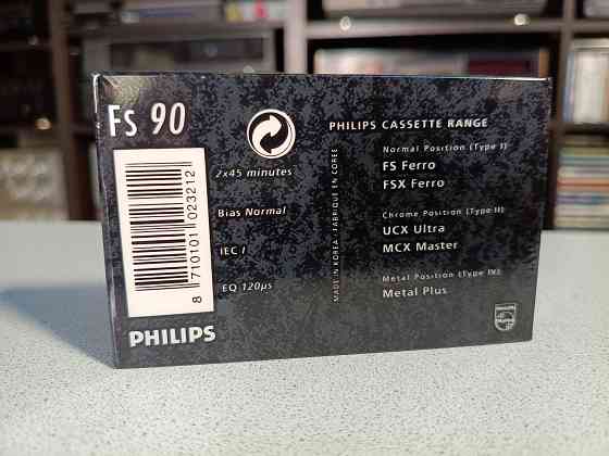 Запечатанная аудиокассета Philips -FS 90 Донецк