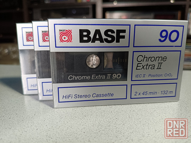 Запечатанная аудиокассета Basf-90 Chrome Extra II Донецк - изображение 1