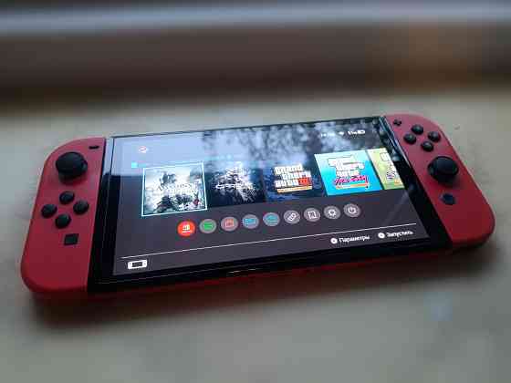 Nintendo Switch OLED Mario Red Edition + 8 игр! Отличное состояние Макеевка