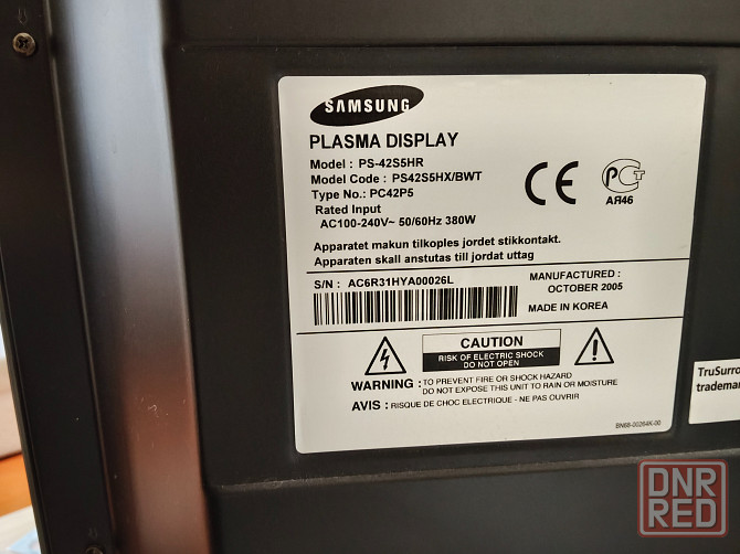 Телевизор Samsung 42" (плазма) рабочий Донецк - изображение 2
