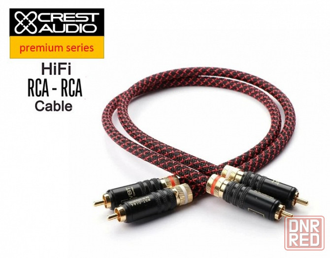 Аудио кабель CREST AUDIO межблочный RCA -RCA Донецк - изображение 1