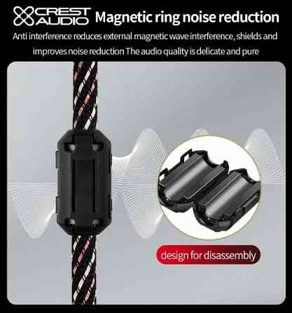 Аудио кабель CREST AUDIO балансный Jack 6,3 мм - Jack 6,3 mm TRS Донецк