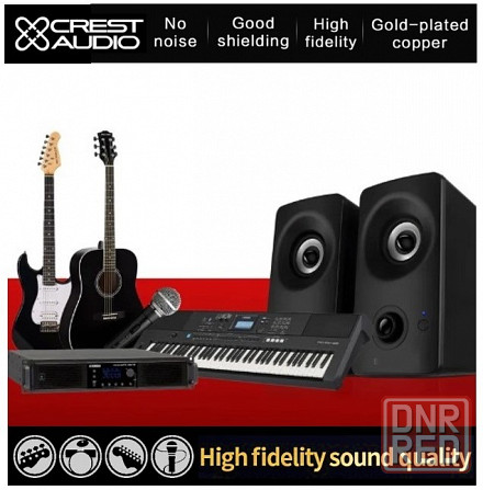 Аудио кабель CREST AUDIO балансный Jack 6,3 мм - Jack 6,3 mm TRS Донецк - изображение 5