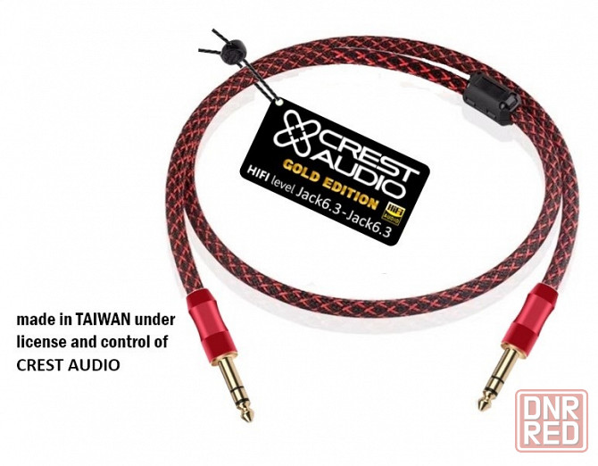 Аудио кабель CREST AUDIO балансный Jack 6,3 мм - Jack 6,3 mm TRS Донецк - изображение 2