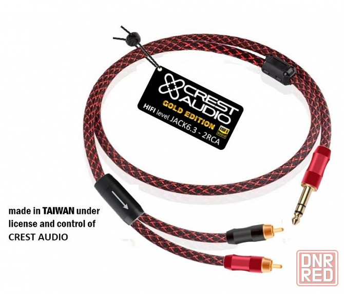Аудио кабель CREST AUDIO Jack 6,3 мм - 2RCA Донецк - изображение 2