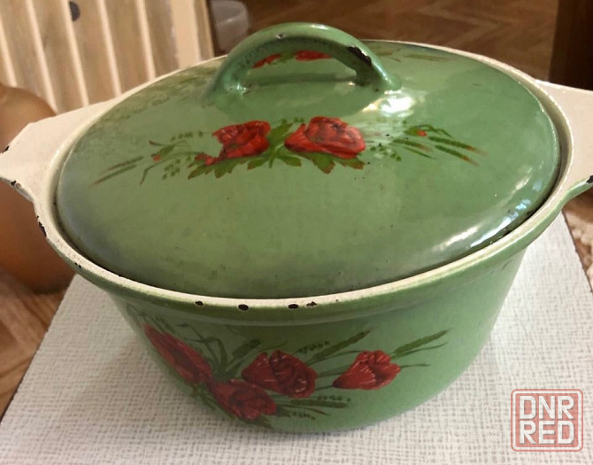 Жаровня чугун с крышкой Макеевка - изображение 2