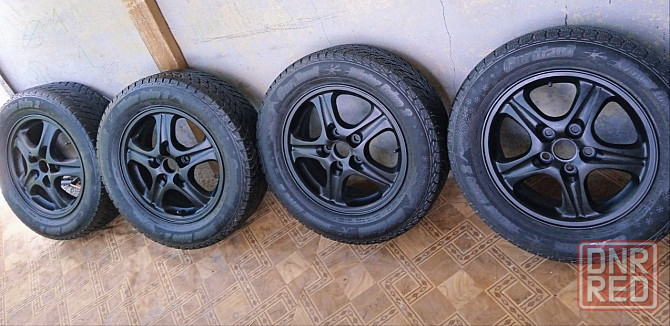 Зимние шины R16 215/60 в сборе на дисках Донецк - изображение 1