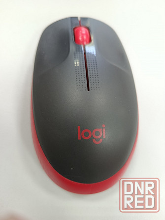 Мышь беспроводная Logitech M190, черный/красная Донецк - изображение 1