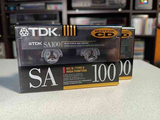 Запечатанная аудиокассета TDK- SA100 High Position Донецк