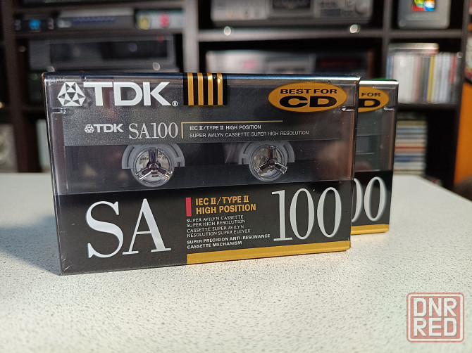 Запечатанная аудиокассета TDK- SA100 High Position Донецк - изображение 1