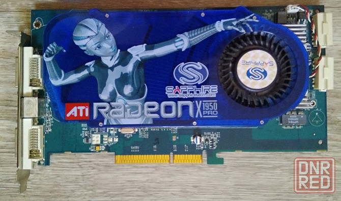 SAPPHIRE ATI RADEON X1950 PRO 512M GDDR3 AGP - в коллекцию - Обмен на 100шт нерабочих модулей озу - Донецк - изображение 1