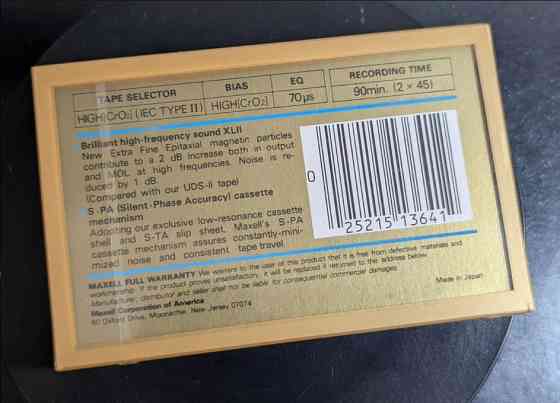 Аудиокассеты Maxell XL II 90 Gold Новые! Донецк