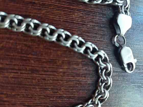 Серебряная цепь вес 35.57. 925 пробы. Бисмарк. Донецк