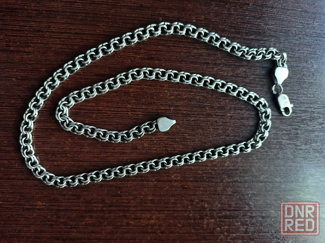 Серебряная цепь вес 35.57. 925 пробы. Бисмарк. Донецк - изображение 3