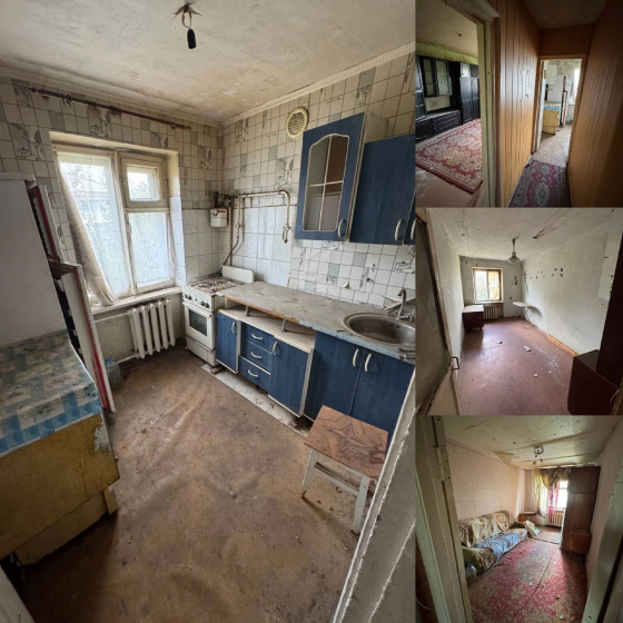 Продается 3х ком квартира, Под Ремонт, Кировский район Донецк