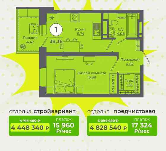 Квартиры от застройщика!!!! Донецк