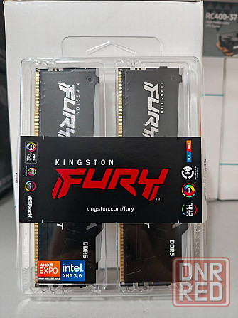 Оперативная память DDR5 Kingston Fury Beast RGB black 32GB (kit 2x16) 5600MHz Cl36 Донецк - изображение 1
