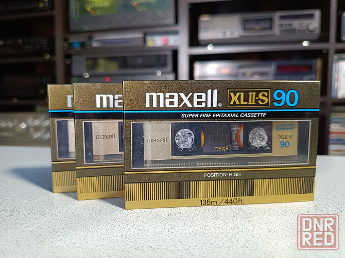 Запечатанная аудиокассета Maxell- XLII-S 90 Position High Донецк - изображение 1