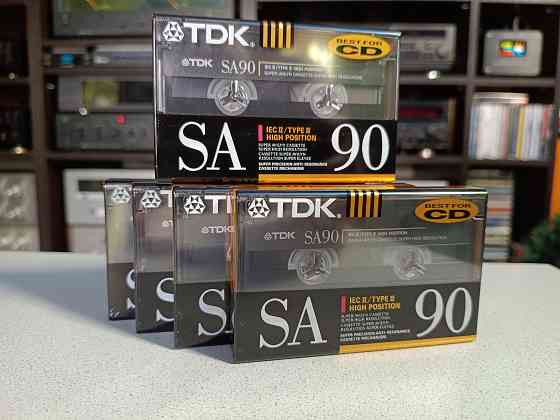 Запечатанная аудиокассета TDK- SA 90 High Position Донецк