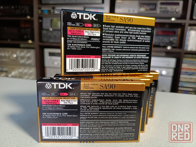 Запечатанная аудиокассета TDK- SA 90 High Position Донецк - изображение 2