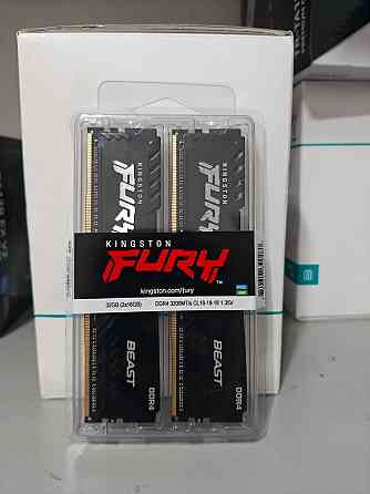 Оперативная память DDR4 Kingston Fury Beast 32Gb (2x16GB) 3200MHz Донецк