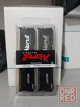 Оперативная память DDR4 Kingston Fury Beast 32Gb (2x16GB) 3200MHz Донецк - изображение 1