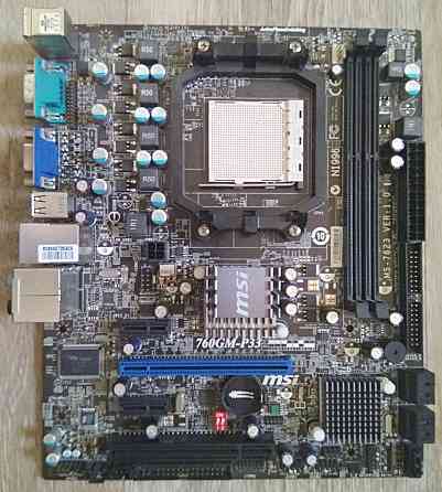 MSI 760GM-P33 - Socket AM3 - Обмен на 50шт нерабочей-ненужной оперативной памяти озу, видеокарт HDD Донецк