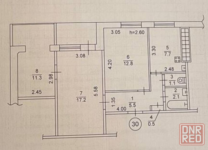 Продается 3 - х комнатная квартира, ул. Кольцова (Солнечный) Донецк - изображение 6
