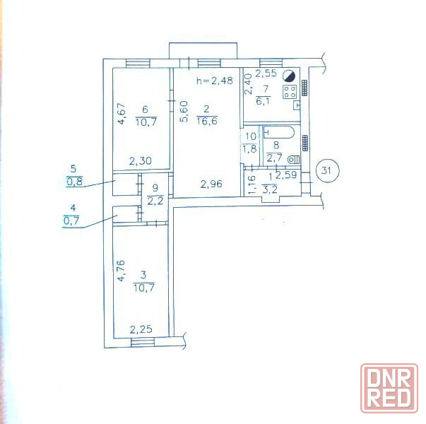 Продажа 3-х комнатной квартиры в Киевской районе Донецка (ор-р Донбасс Арена) Донецк - изображение 5
