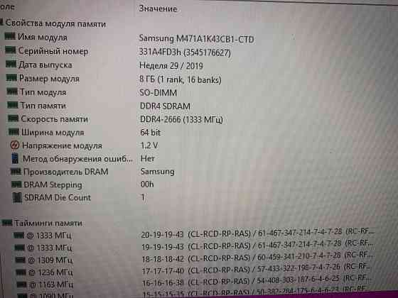 Оперативная память SODIMM Samsung ddr 4 -8гб Донецк