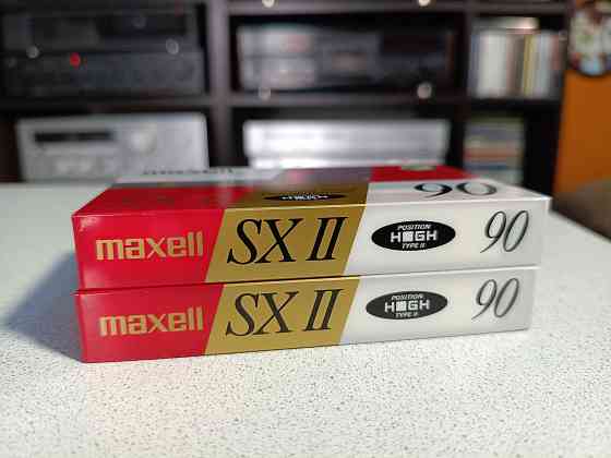 Запечатанная аудиокассета Maxell- SX II-90 Position High Донецк