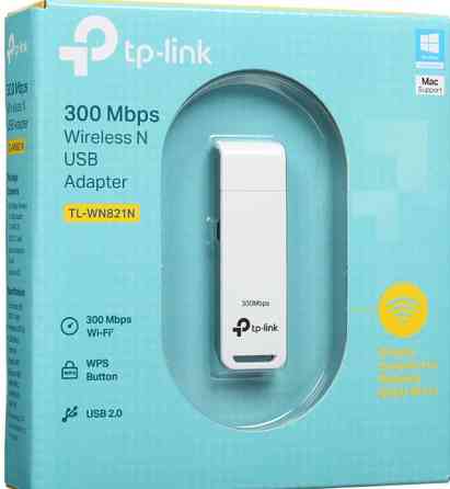 Wi-Fi адаптер (приёмник) USB TL-WN821N, 300Mbps, 802.11b/g/n, 2x2 MIMO Донецк