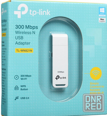 Wi-Fi адаптер (приёмник) USB TL-WN821N, 300Mbps, 802.11b/g/n, 2x2 MIMO Донецк - изображение 1