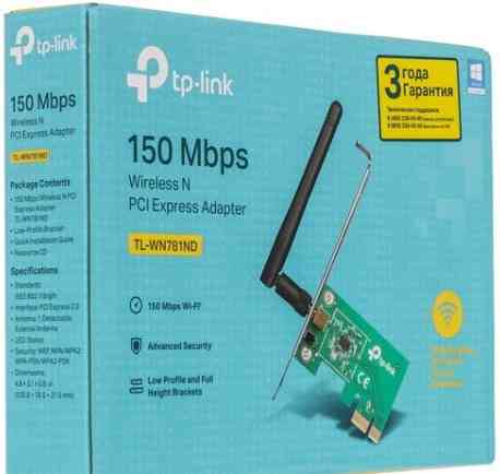Wi-Fi адаптер (приёмник) PCIe TP-Link SOHO TL-WN781ND Донецк