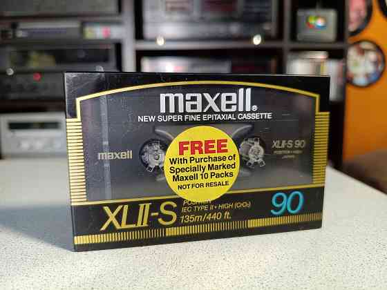 Запечатанная аудиокассета Maxell- XL II-S 90 High Chrome Донецк
