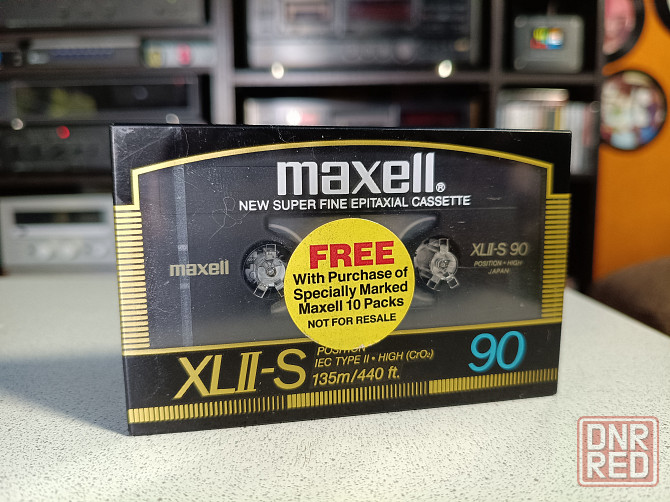 Запечатанная аудиокассета Maxell- XL II-S 90 High Chrome Донецк - изображение 1