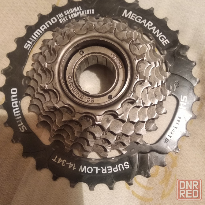 Велосипедная трещотка Shimano Megarange 14-34T, 7-скоростей. Донецк - изображение 1