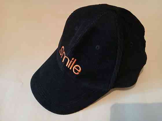 Бейсболка кепка вельветовая Smile Orange с круглым козырьком, новая. Донецк