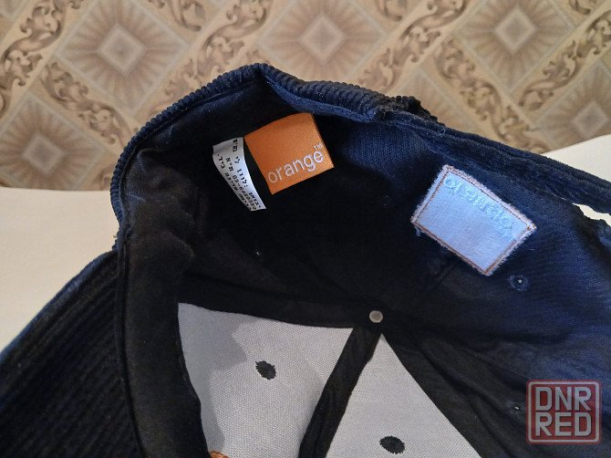 Бейсболка кепка вельветовая Smile Orange с круглым козырьком, новая. Донецк - изображение 2