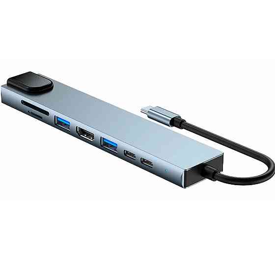 Многофункциональный USB HUB разветвитель 8в1 для компьютера Mivo MH-8011 Донецк