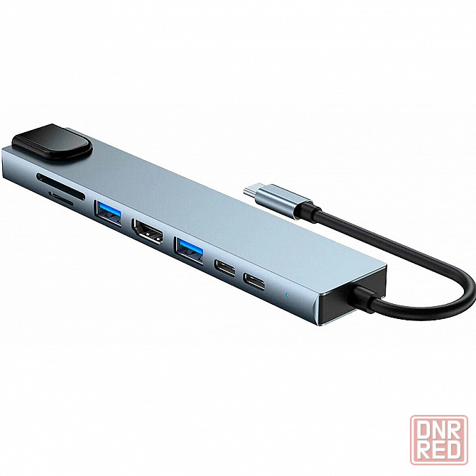 Многофункциональный USB HUB разветвитель 8в1 для компьютера Mivo MH-8011 Донецк - изображение 2