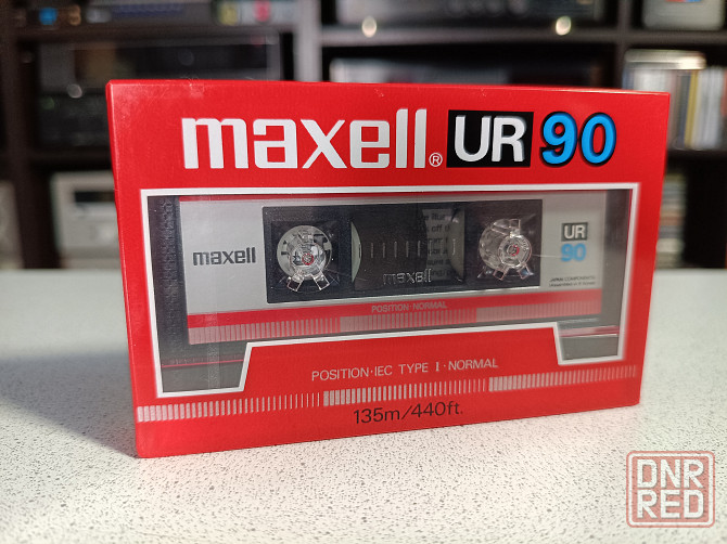 Запечатанная аудиокассета Maxell -UR 90 Донецк - изображение 1